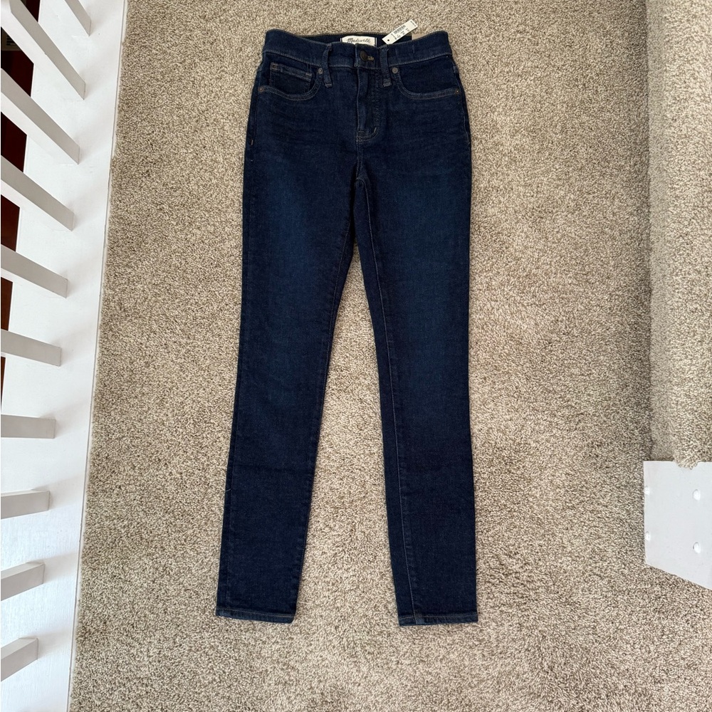 NWT Madewell Mid Rise Dark Skinny Jeans Size 24